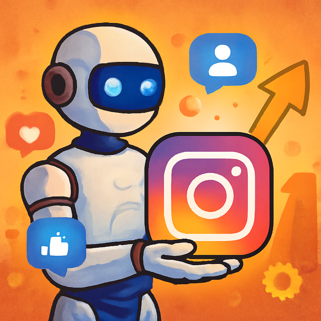 Representación conceptual de cómo la inteligencia artificial potencia Instagram