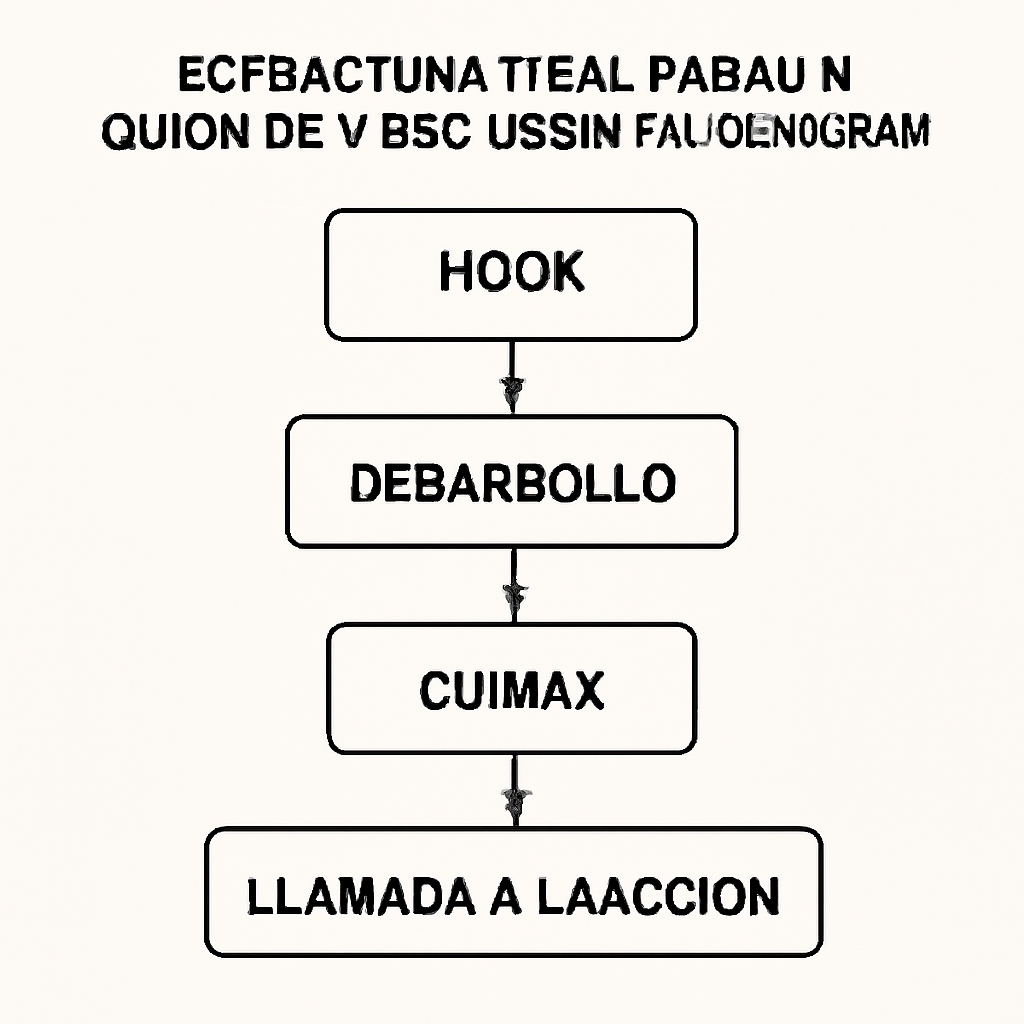 Esquema de estructura ideal para guiones de vídeos cortos en Instagram