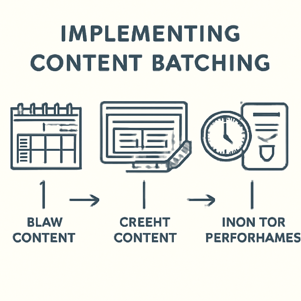 Proceso paso a paso para implementar batching de contenido en redes sociales