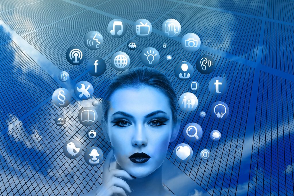 Símbolos de advertencia y obstáculos que representan errores comunes al buscar y potenciar la voz propia en redes sociales